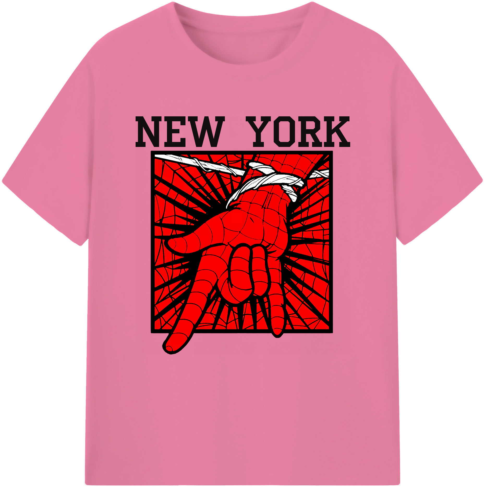 （画像用） Spider Man スパイダーマン 綿100％半袖Tシャツ（フロントプリント）